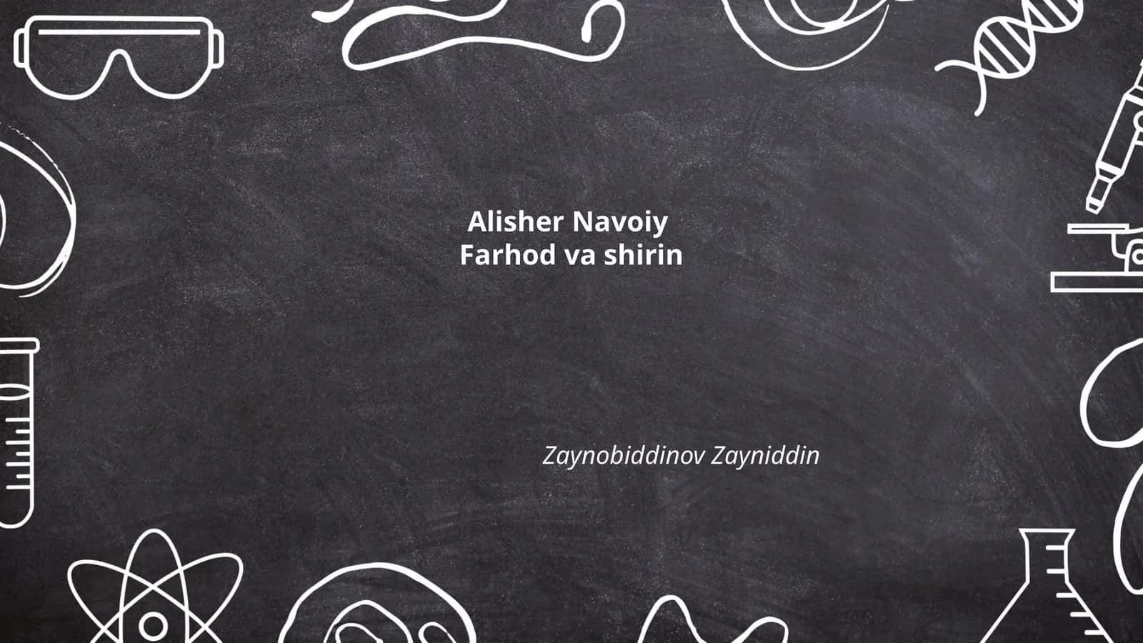 Farhod obrazining psixologik tahlili 1