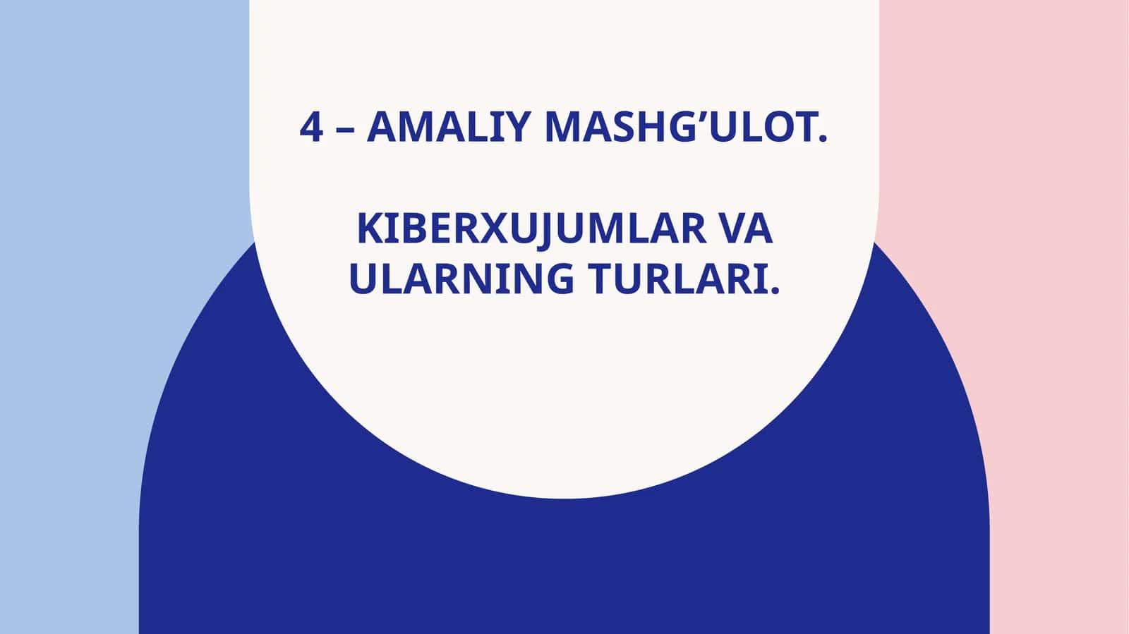 Kiberxujum va ularning turlari 1