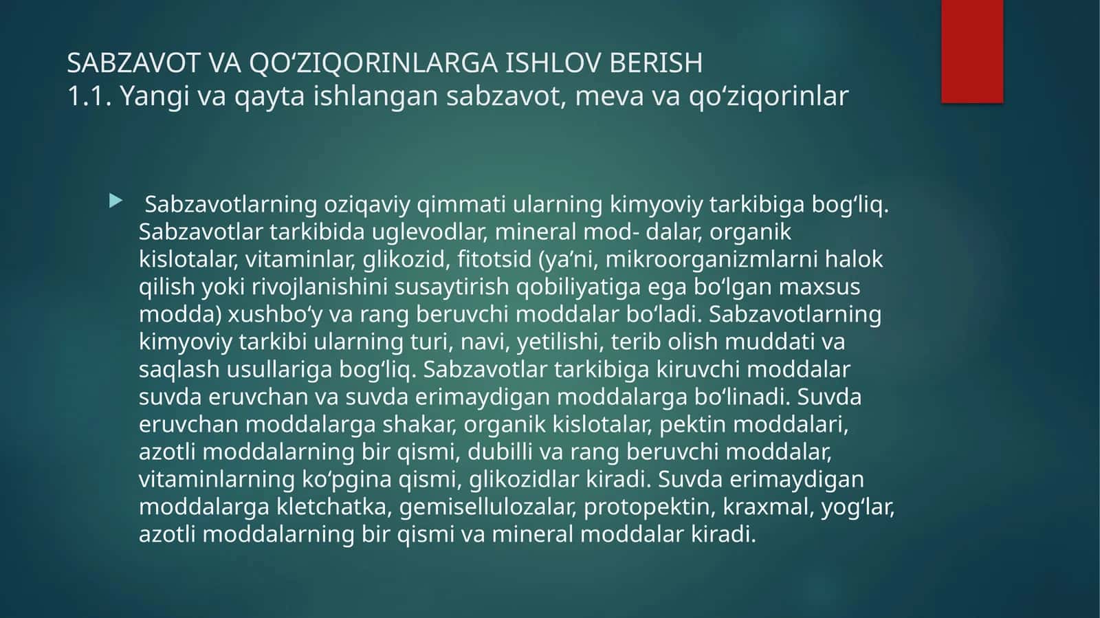 SABZAVOT VA QO‘ZIQORINLARGA ISHLOVBERISH 1
