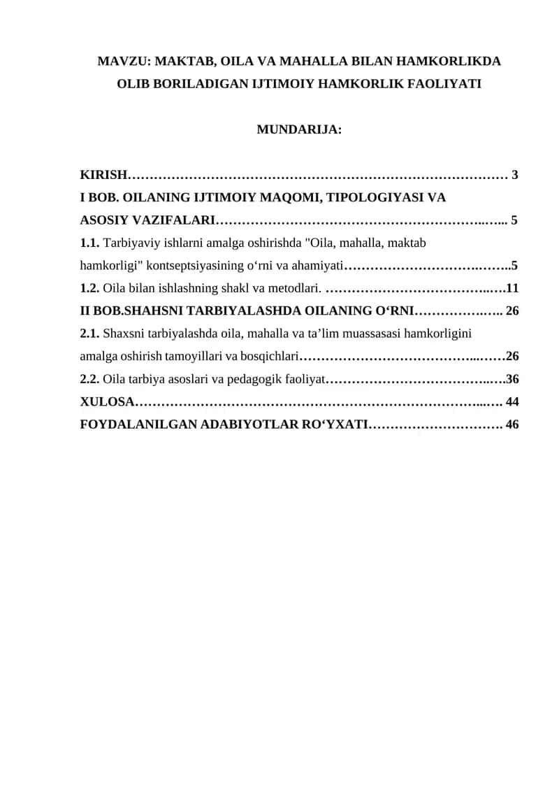 Oila, mahalla va maktab hamkorligi 1