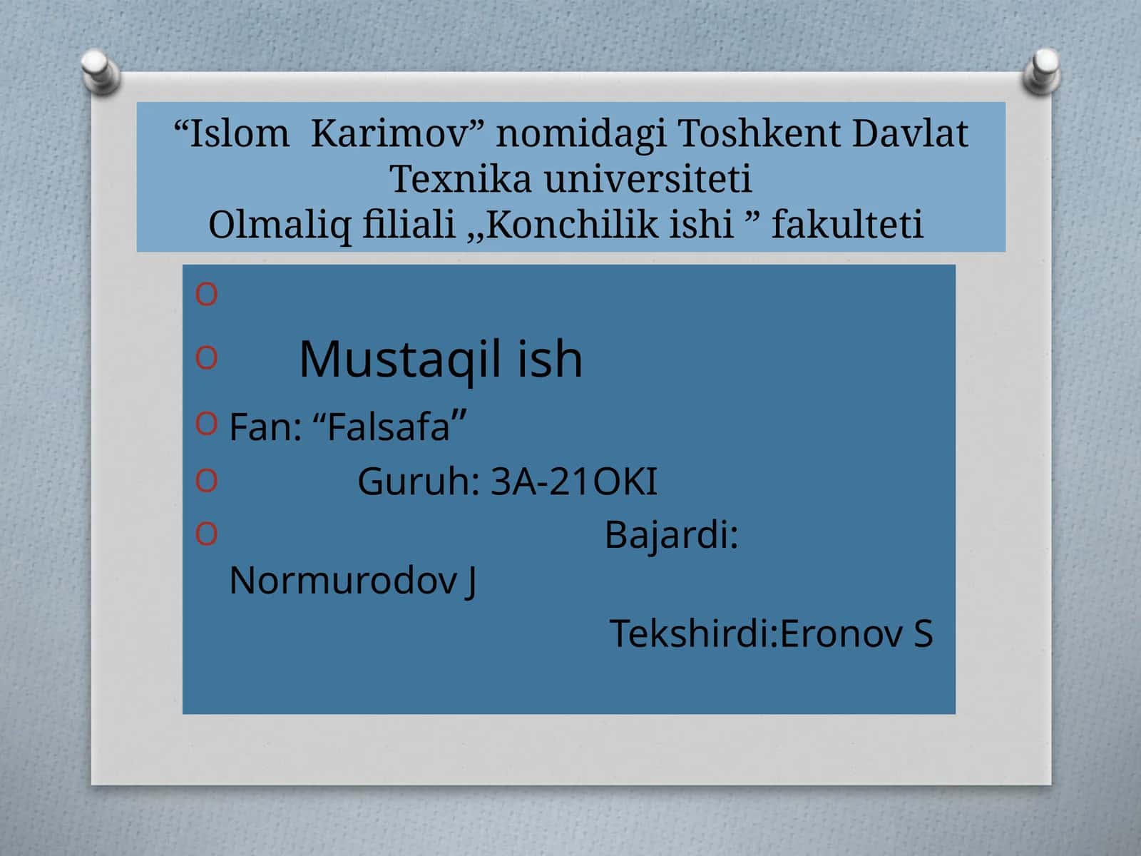 Miqdoro’zgarishlarining sifato’zgarishlarigao’tish qonuni 1