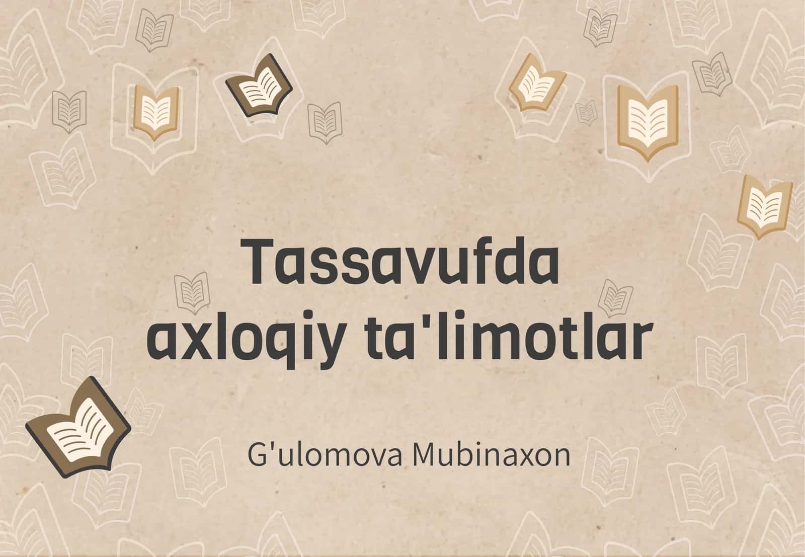 Tassavufdaaxloqiyta'limotlar 1
