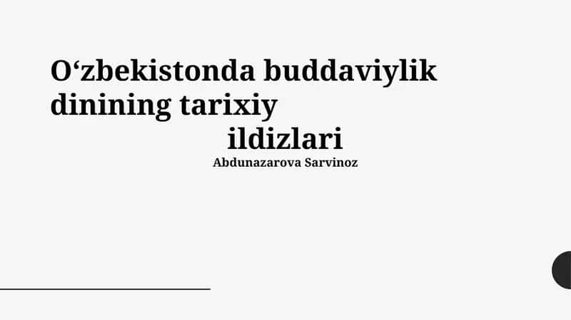 Buddaviylik dinining tarixiy ildizlari 1