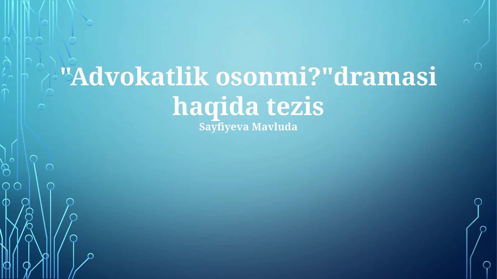 Advokat Bo‘lish Osonmi? Dastlabki Taassurotlar 1
