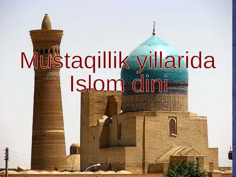 Islomning vujudga kelishi 1
