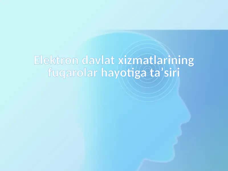 Elektrondavlat xizmatlari 1