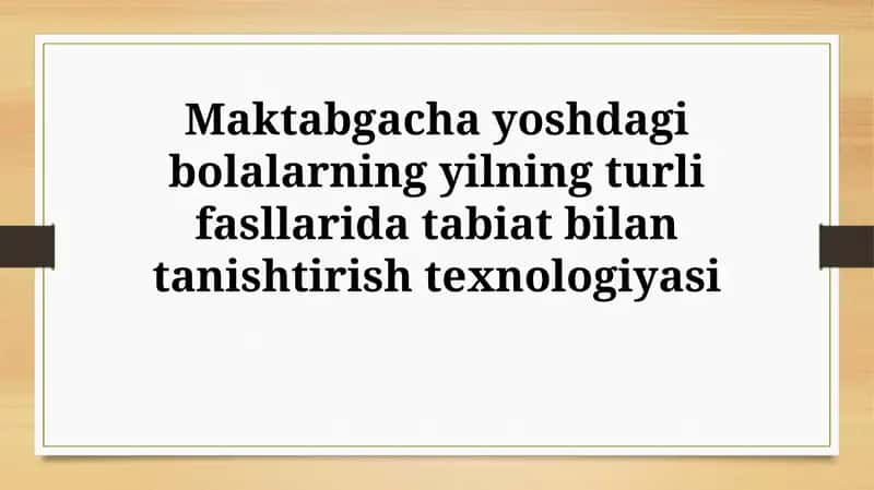 Mavsumiy kuzatuvlar uchun AKT vositalari 1