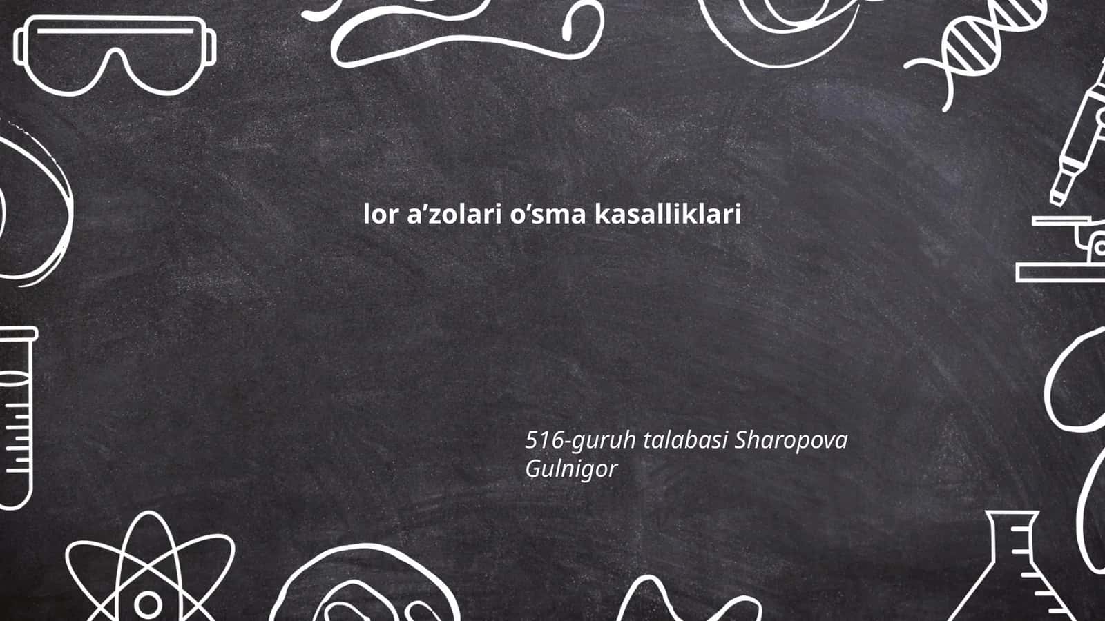 O'sma kasalliklari va ularning turli xil ko'rinishlari 1