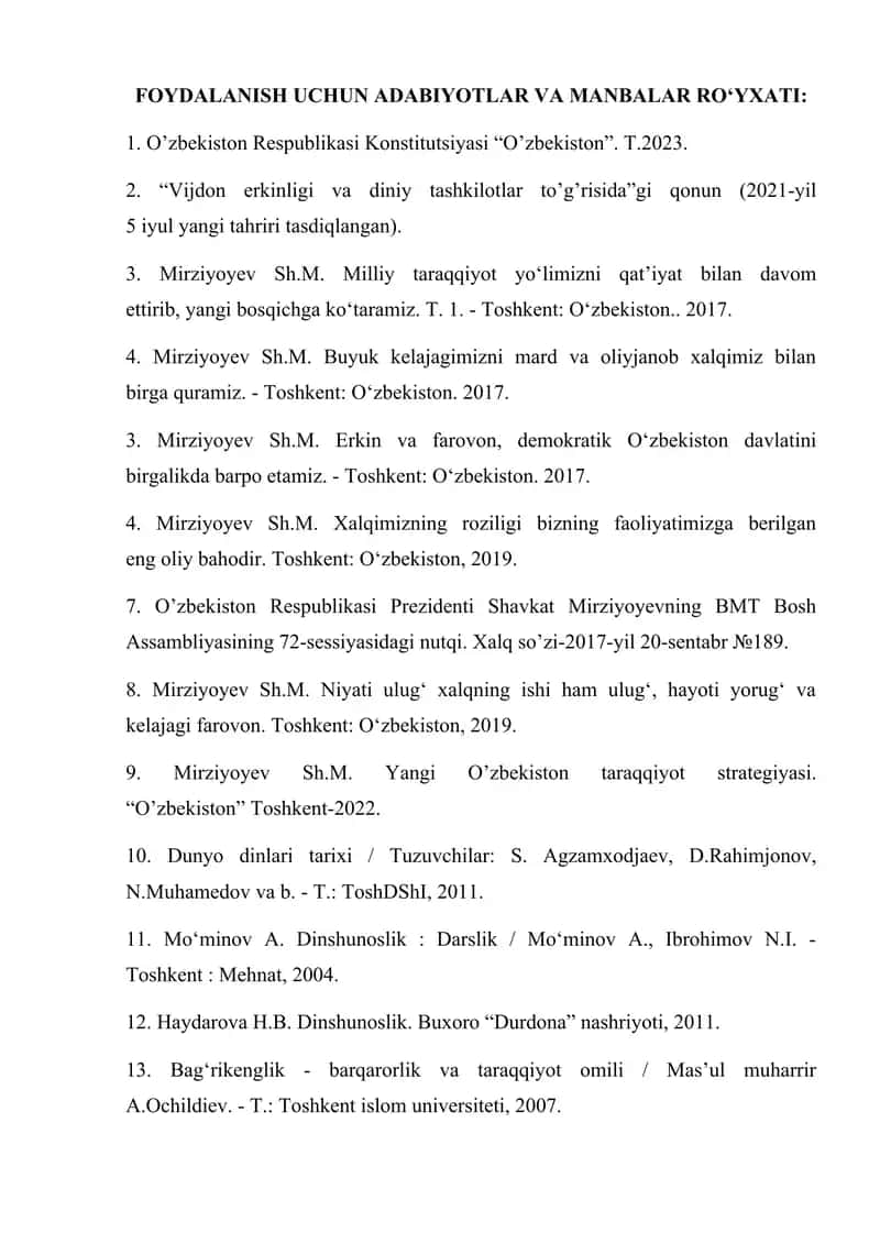 O’zbekiston Respublikasi Konstitutsiyasi 1