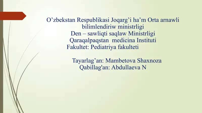 Refraksiya haqida ma'lumotlar 1