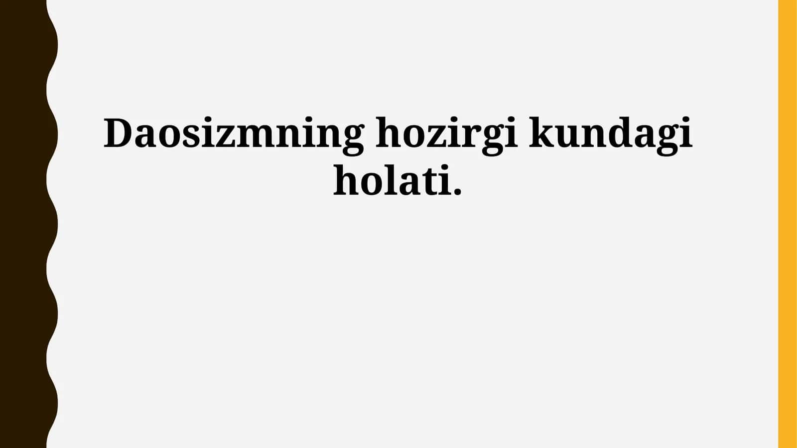 Daosizmning hozirgi kundagi holati 1