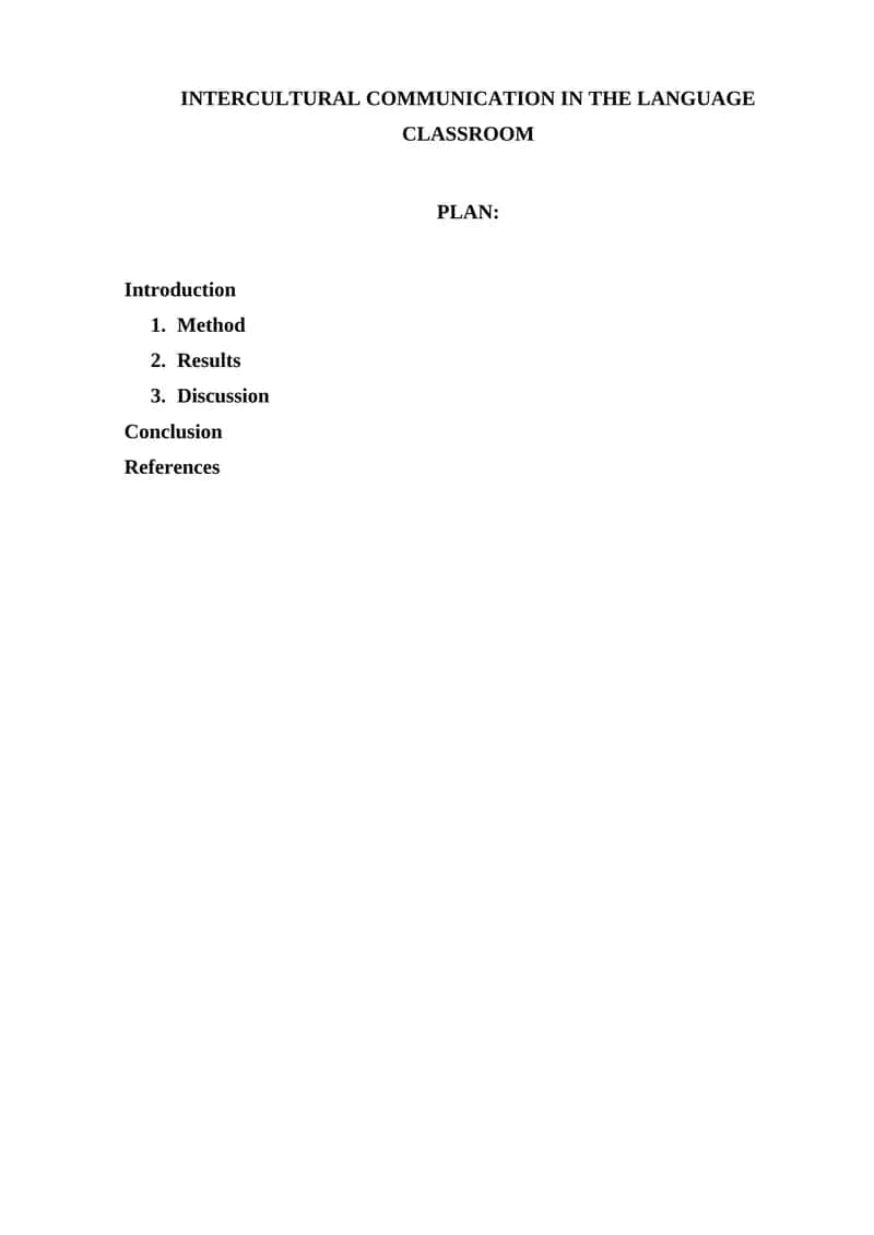 Intercultural Communication in the Language Classroom 1