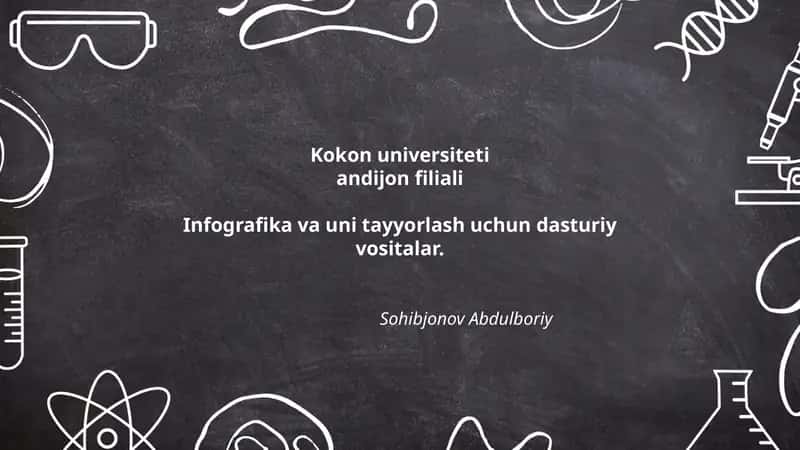 Infografika va uni tayyorlash dasturiy vositalar 1