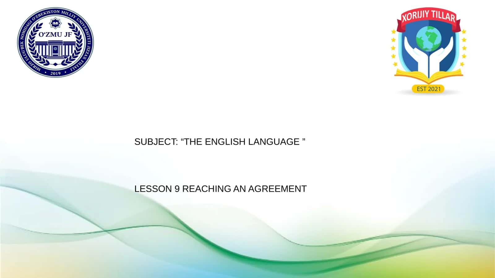 "THE ENGLISH LANGUAGE" 1