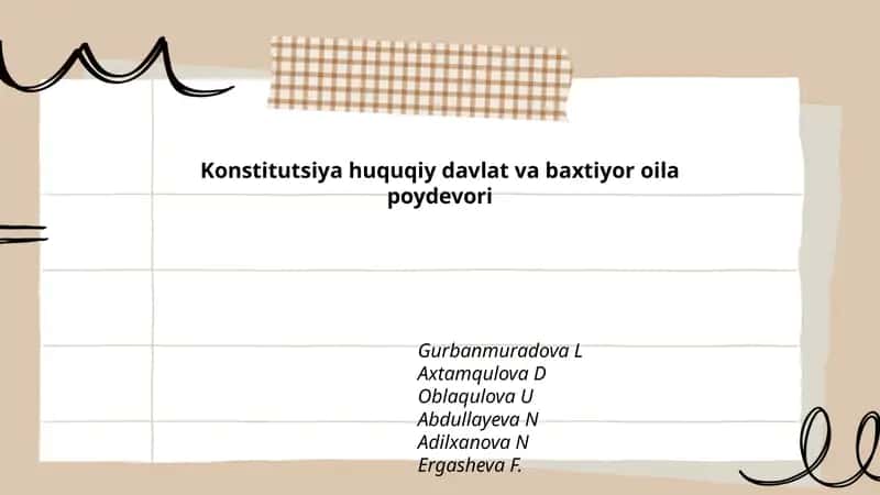 Konstitutsiya huquqiy davlat va baxtiyor oila poydevori 1