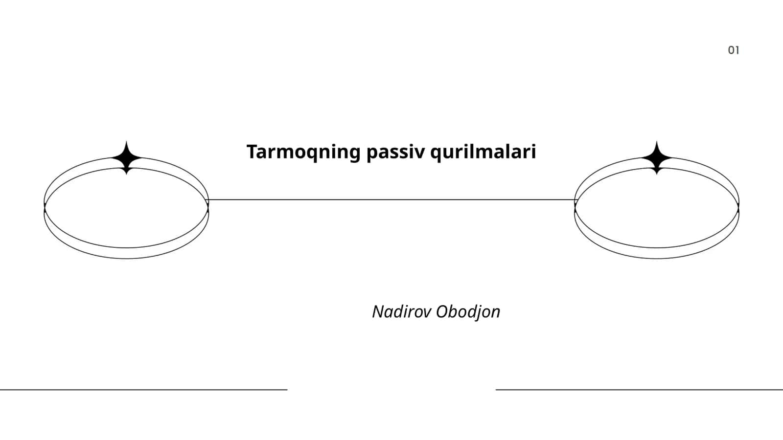 Tarmoqning passiv qurilmalari 1