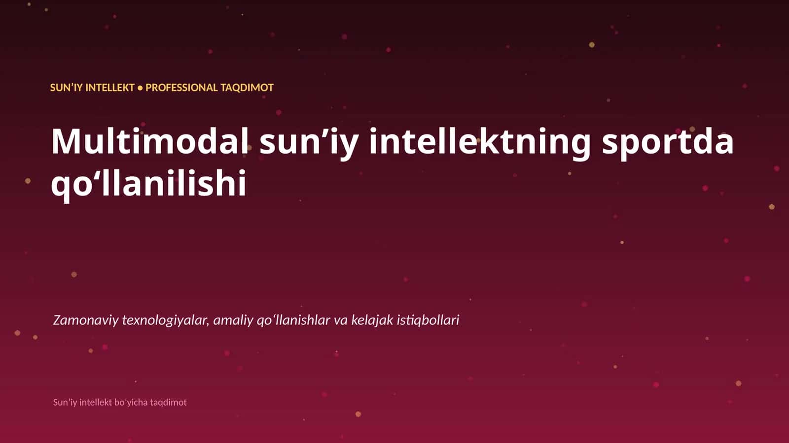 Multimodal sunʼiy intellektning sportda qoʻllanilishi 1