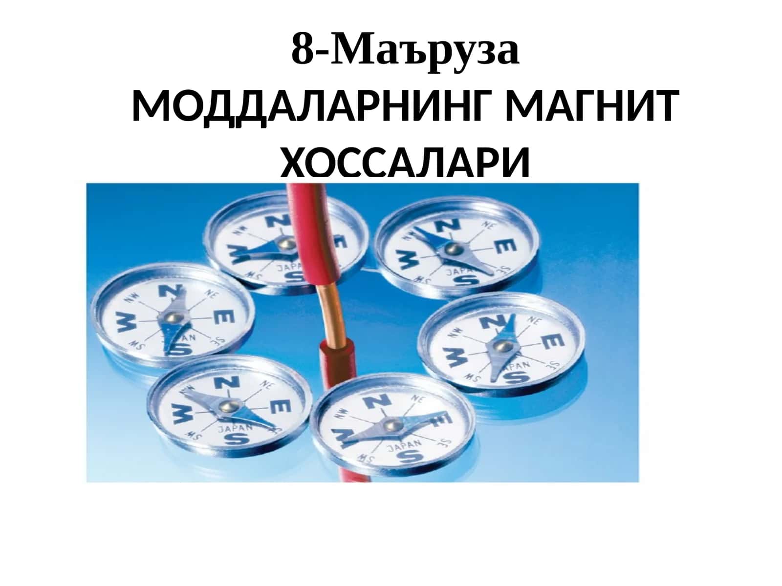 МаърузаМОДДАЛАРНИНГ МАГНИТ ХОССАЛАРИ 1