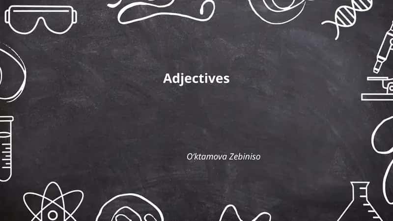 Adjectives 1