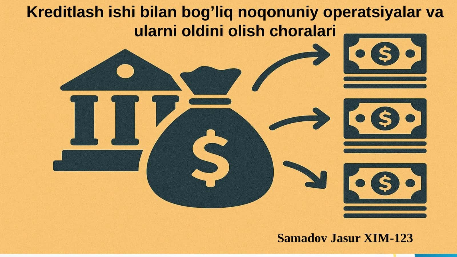 Kreditlashishibilanbog’liqnoqonuniyoperatsiyalarvaularnioldiniolishchoralari 1