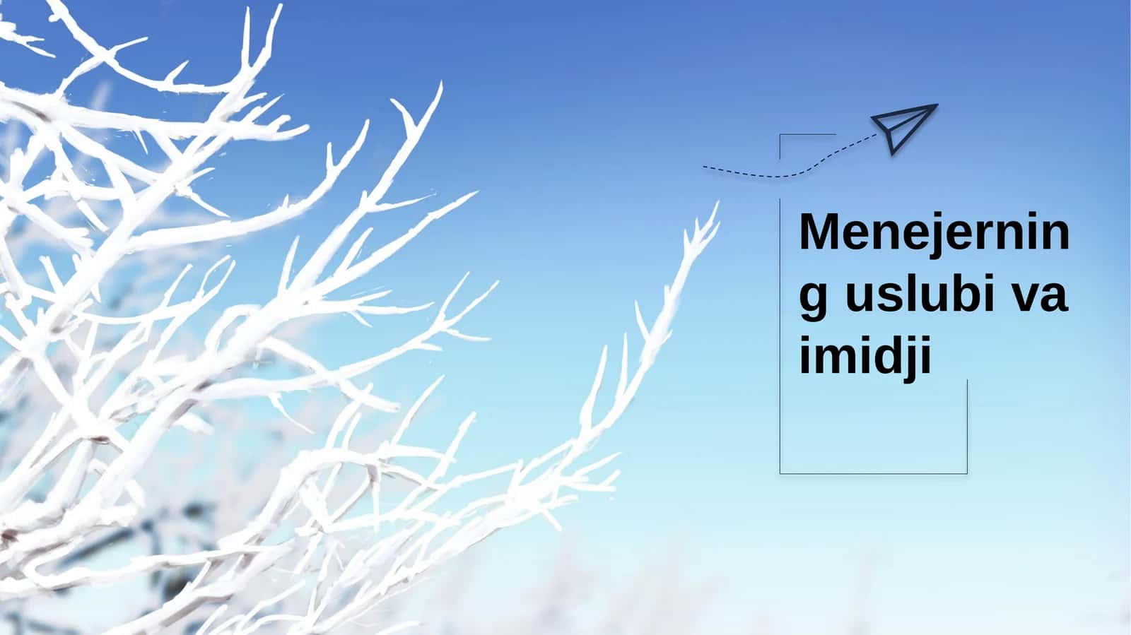 Menejerning uslubi va imidji 1