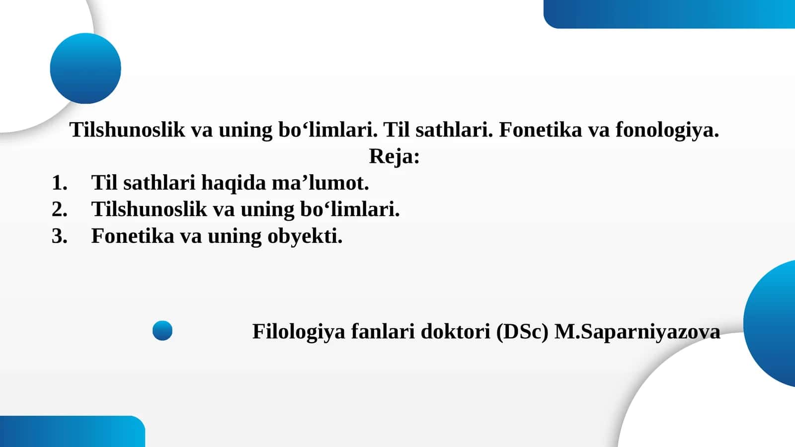 Fonetika va fonologiya 1