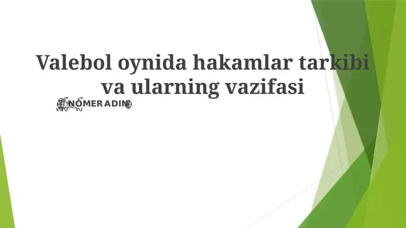 Hakamlar tomonidan to'r, orqa chiziq va antenna kabi joylardagi aniq signal va chaqiriqlar 1