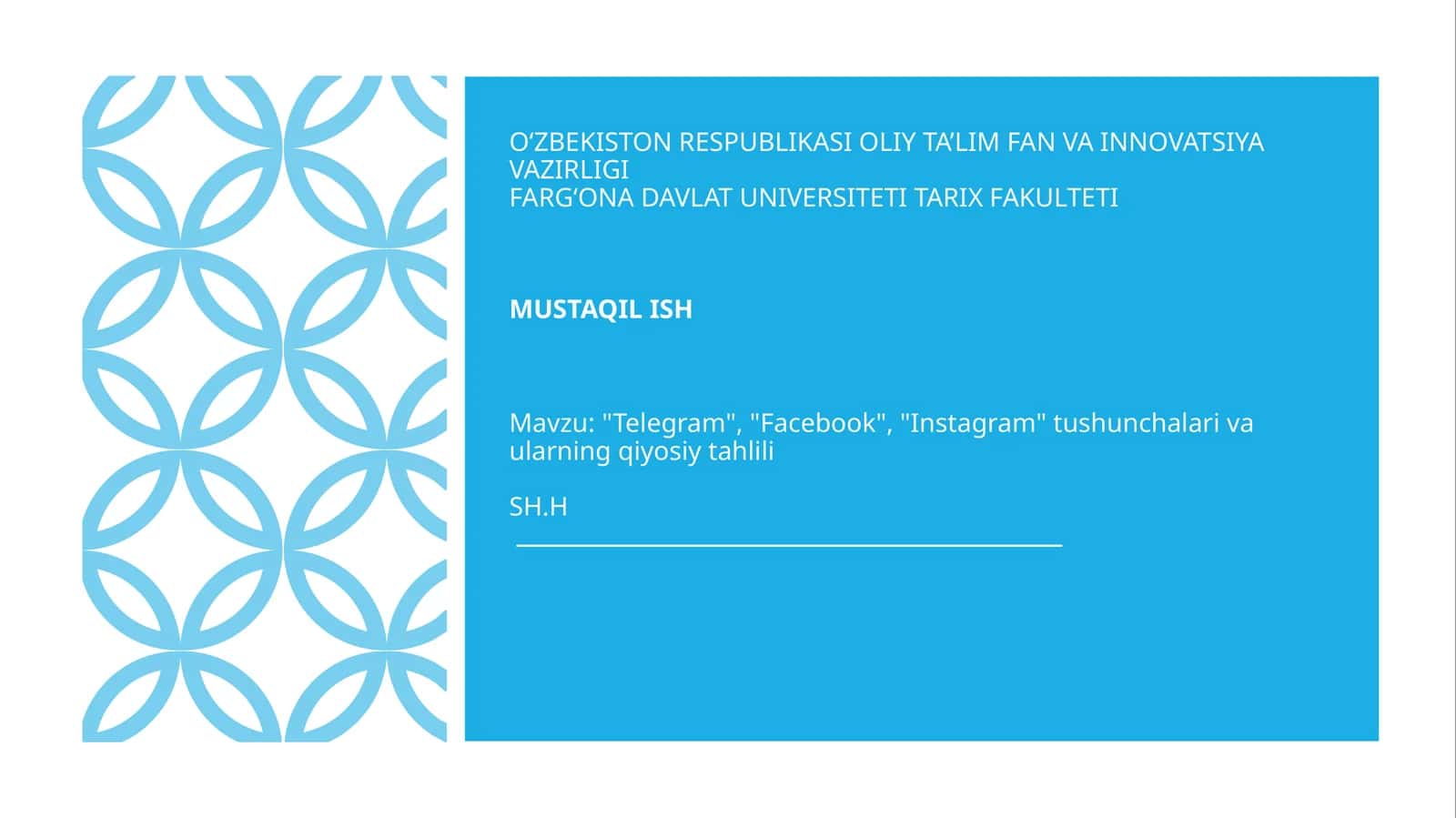 Telegram, Facebook, Instagram tushunchalari va ularning qiyosiy tahlili 1