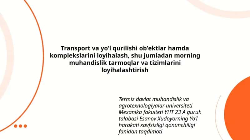 Yoʻl harakati xavfsizligi qonunchiligi 1