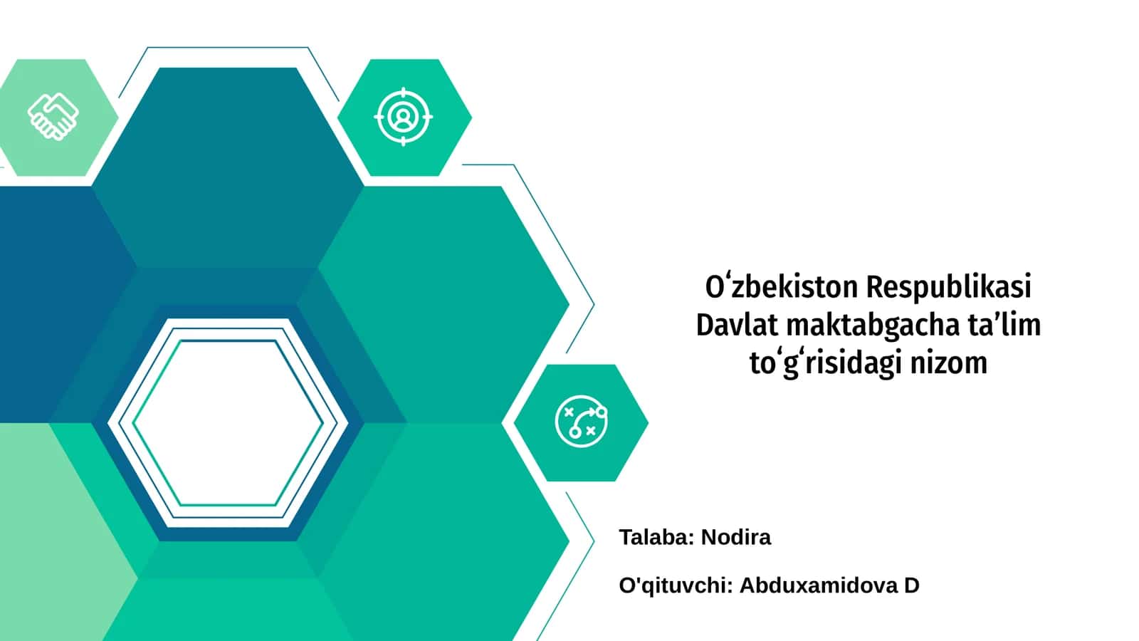 Oʻzbekiston Respublikasi Davlat maktabgacha ta'lim nizomi 1