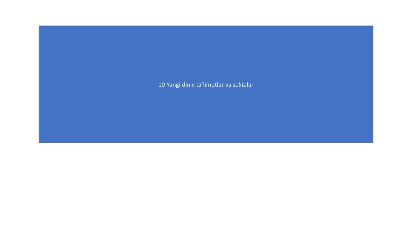 10-Yangi diniy ta’limotlar va sektalar 1