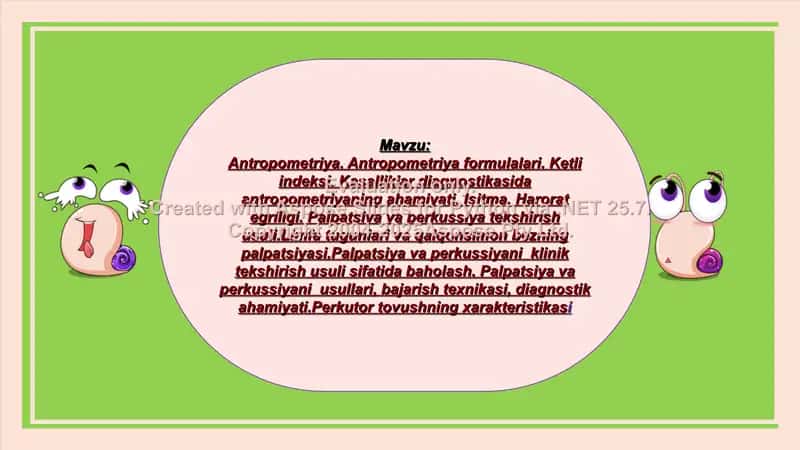 Antropometriya formulalari. Ketli indeksi 1