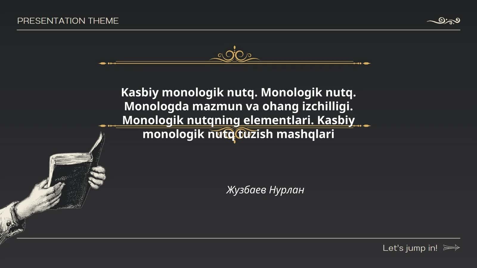 Kasbiy monologik nutq 1