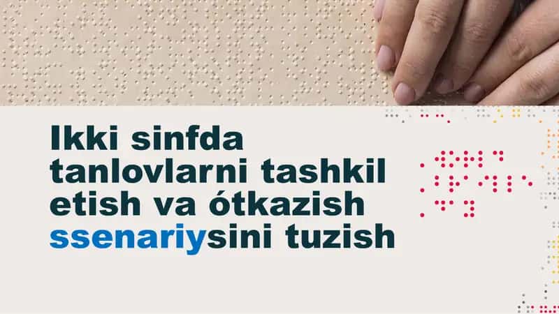 Ikki sinfda tanlovlarni tashkil etish va ótkazish ssenariysini tuzish 1