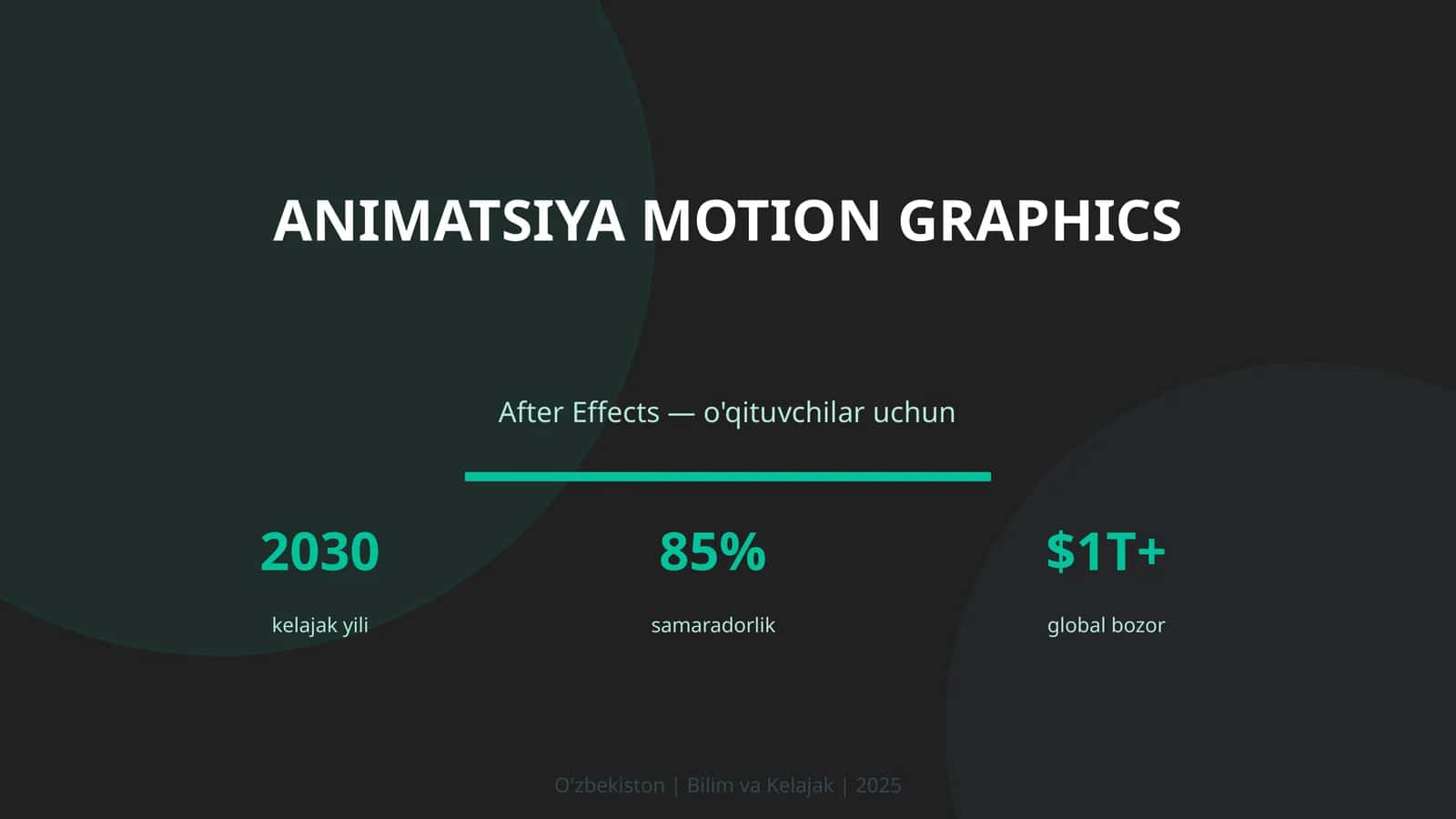 Animatsiya Motion Graphics 1