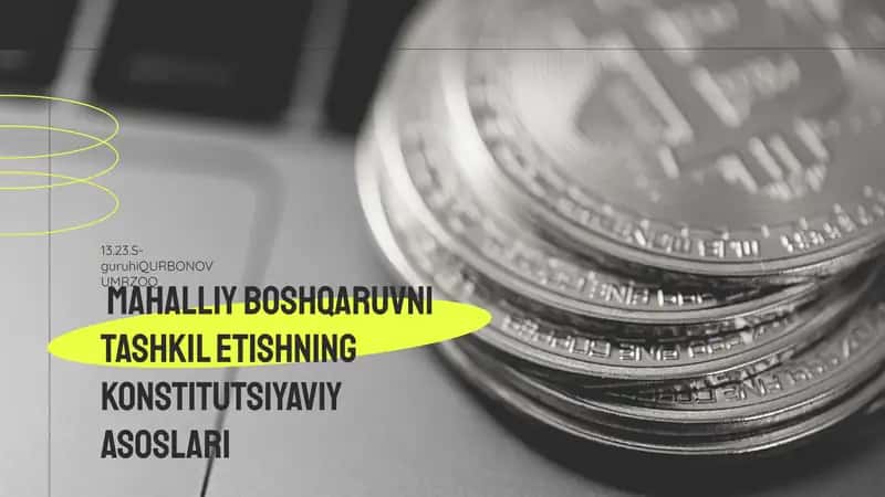 Mahalliy boshqaruvning Konstitutsiyaviy Asoslari 1