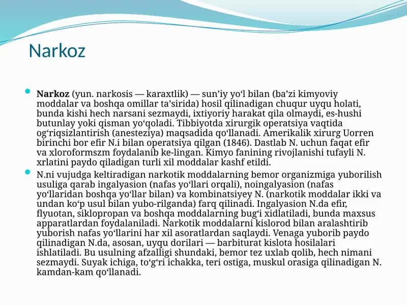 Narkoz 1