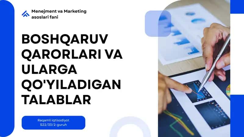 Menejment va Marketing Asoslarifani 1
