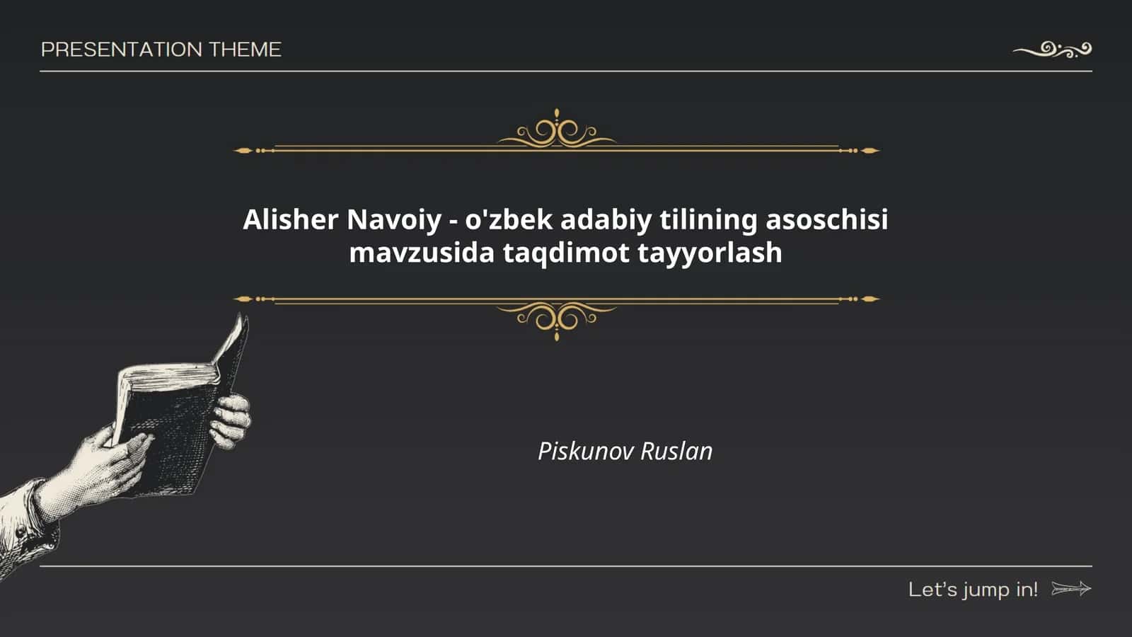 Alisher Navoiy - o'zbek adabiy tilining asoschisi 1