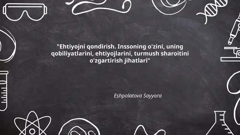 Ehtiyojni qondirish 1