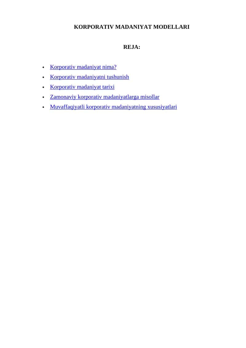 KORPORATIV MADANIYAT MODELLARI 1