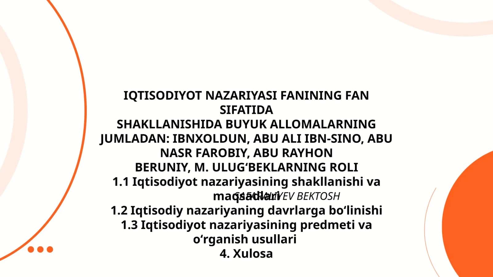 Iqtisodiyot Nazariyasi Fanining Fan Sifatida 1