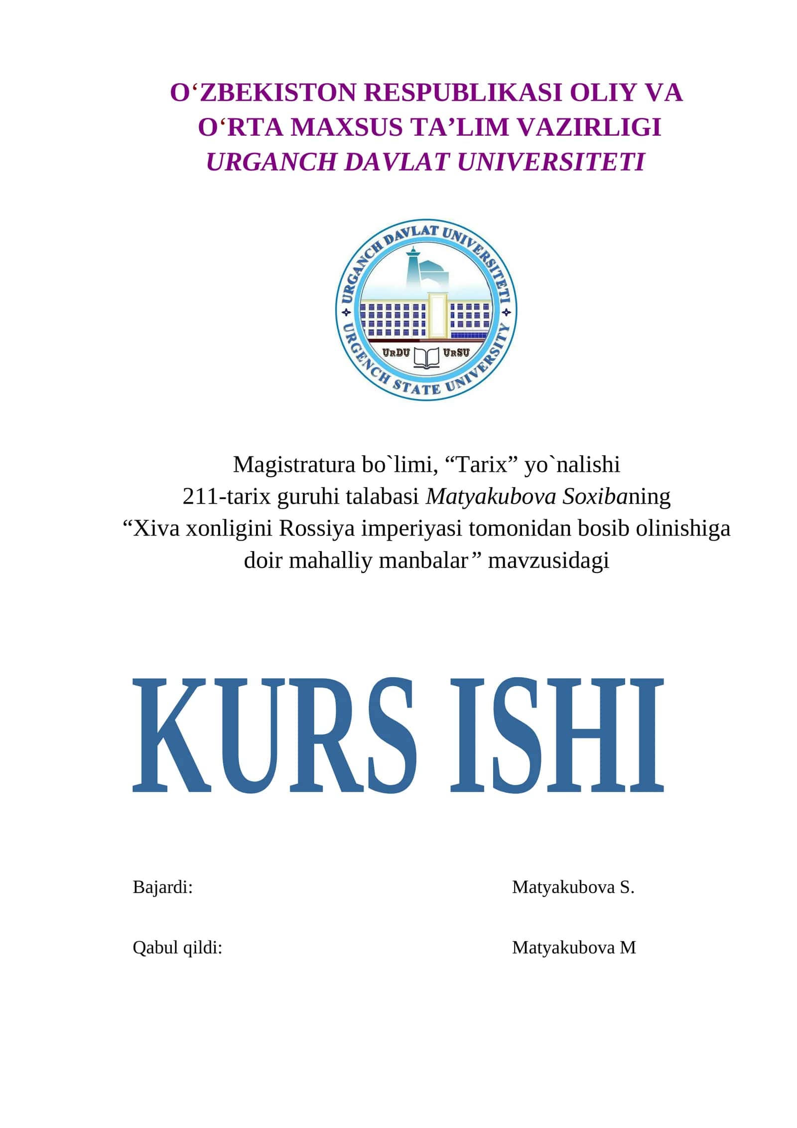 Xiva xonligini Rossiya imperiyasi tomonidan bosib olinishiga Mahalliy Manbalar 1