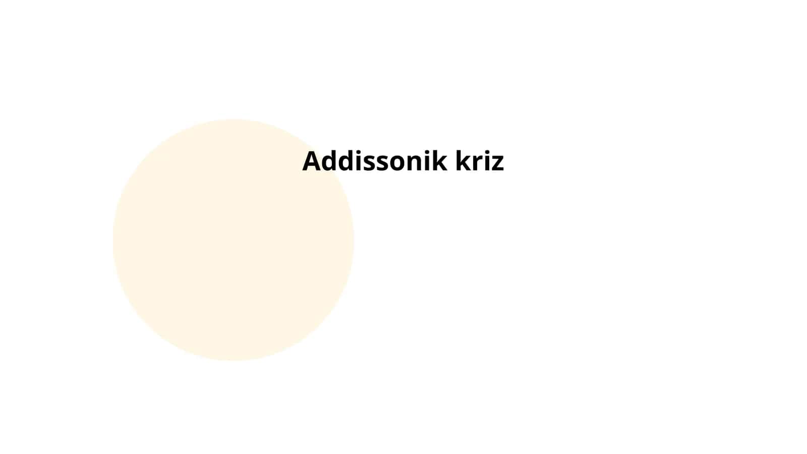 Addissonik kriz 1