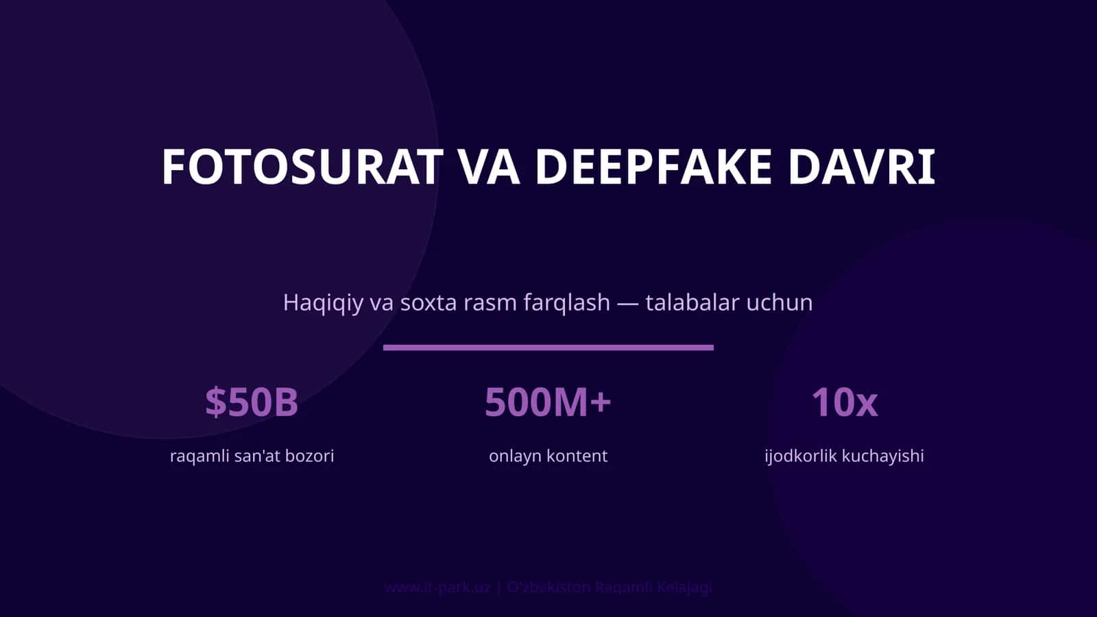 FOTOSURAT VA DEEPFAKE DAVRI 1