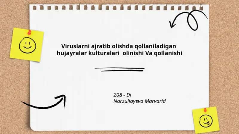 Viruslarni ajratib olishda qollaniladigan hujayralar kulturalari olinishi Va qollanishi 1