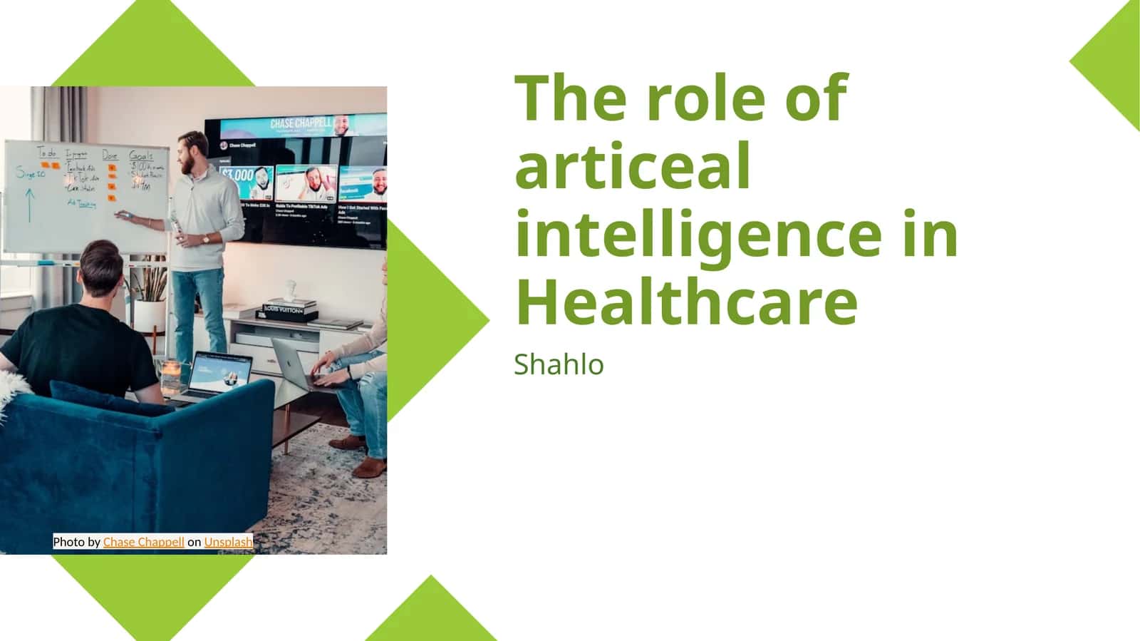 The role of articeal intelligence in Healthcare 1