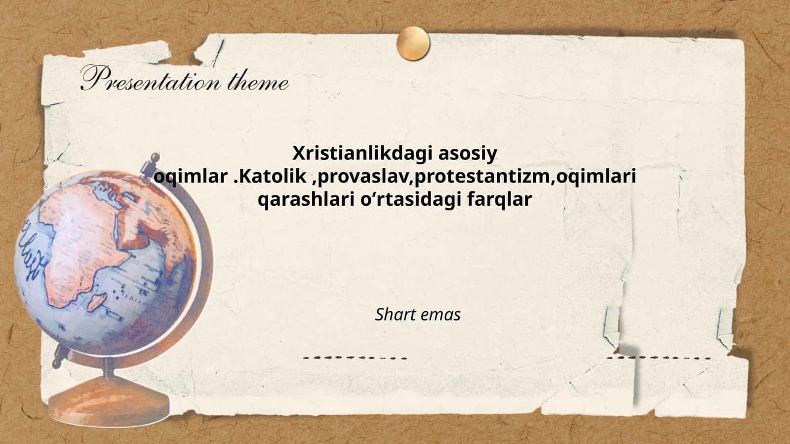 Xristianlikdagi asosiy oqimlar 1