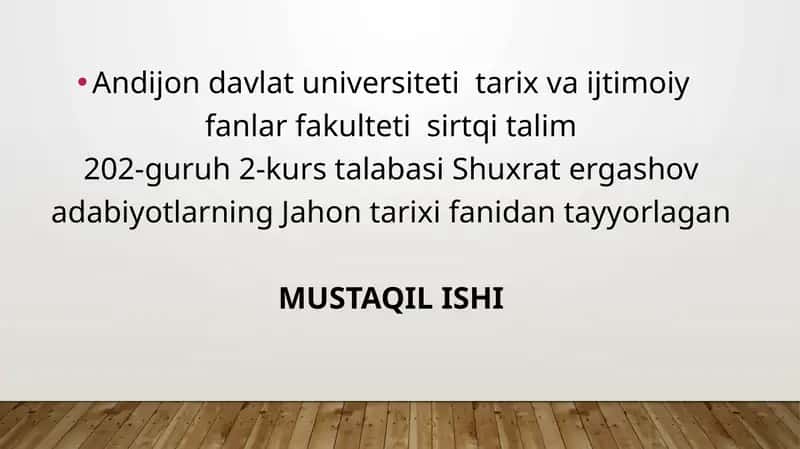 Mavzu: Ost-Indiya kompaniyasining Angliya tashqisiyosatidagi oʻrni 1