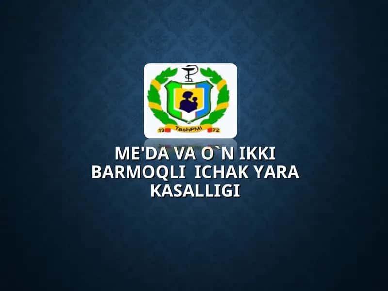 ME'DA VA O`N IKKI BARMOQLI ICHAK YARA KASALLIGI 1